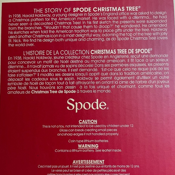 Spode LED Christmas Tree Ornament Color Changing Glass Candle Retired *VIDEO* - Picture 6 of 6